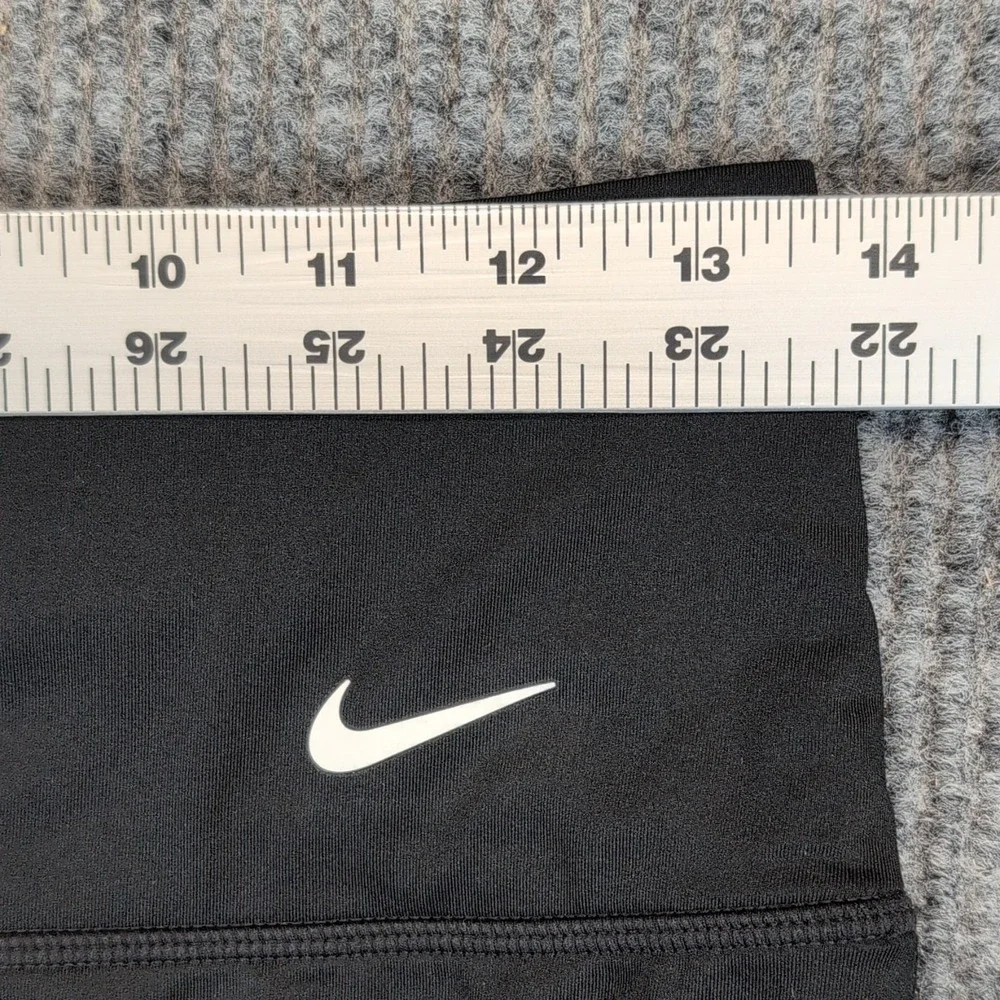 Nike Women's High-Waisted Black Swim Bottom Bikini Briefs M